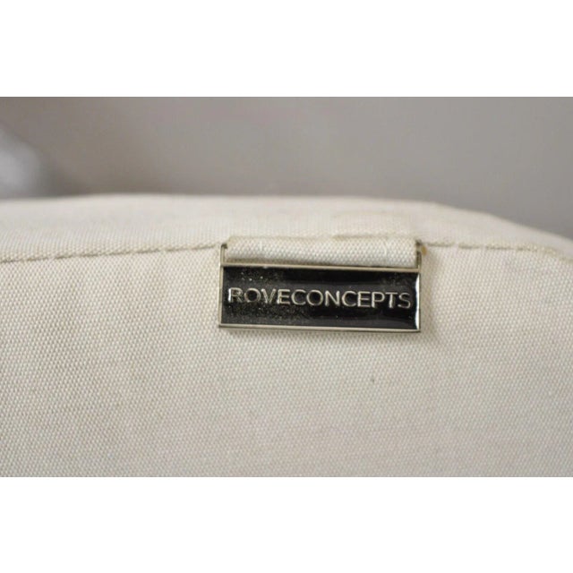 Early 21st Century Rove Concepts Pierre Outdoor Dining Chair Aluminum Frame Woven Design - a Pair For Sale - Image 5 of 12