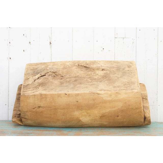 Large Farmhouse Bleached Wood Planter For Sale - Image 9 of 11