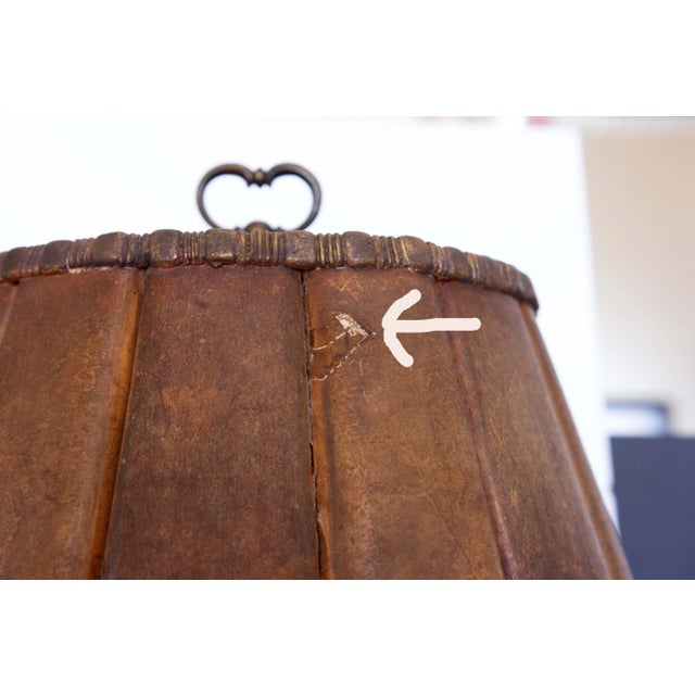 Early 20th Century Early 20th Century Pleated Mica Shade Table Lamp For Sale - Image 5 of 6