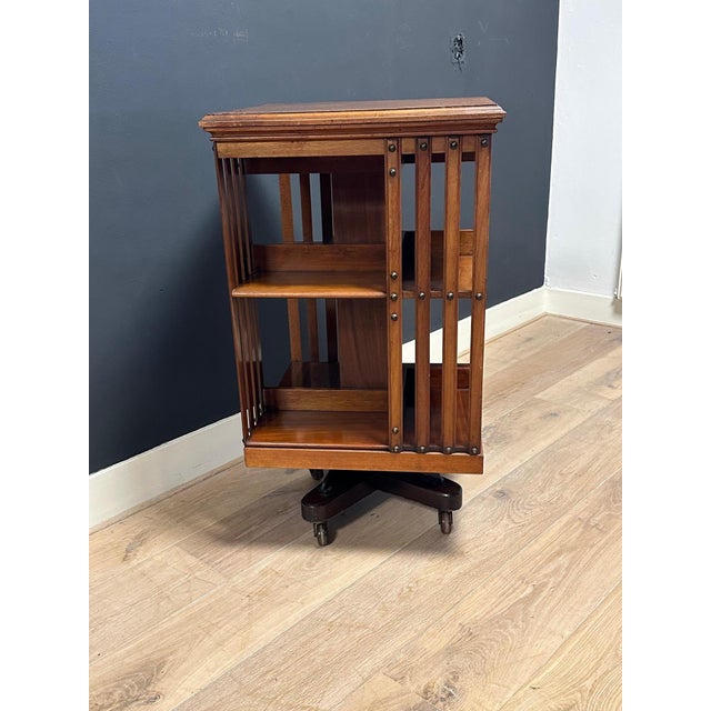 Antique Revolving Bookcase, 1890s For Sale - Image 9 of 13