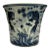 Vintage Blue and White Koi Fish Ceramic Cachepot Planter For Sale