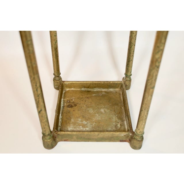 Metal 1940s Art Deco Umbrella Stand For Sale - Image 7 of 9