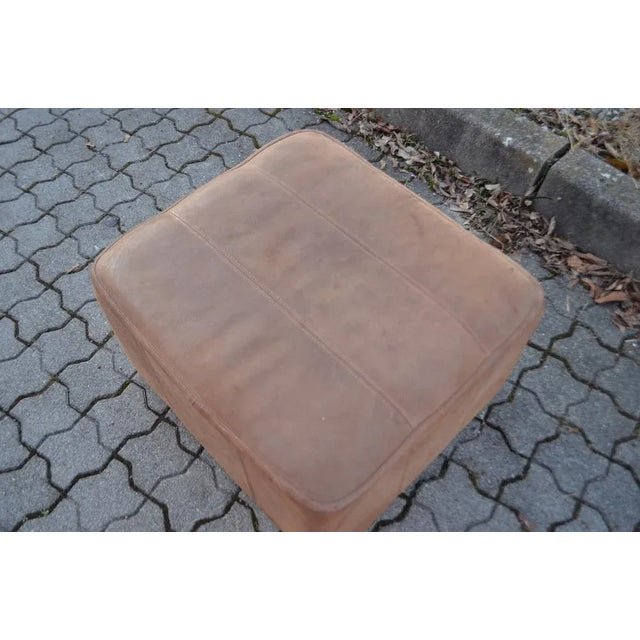Vintage DS-44 Neck Leather Ottoman Pouf from De Sede, 1970s For Sale - Image 11 of 13
