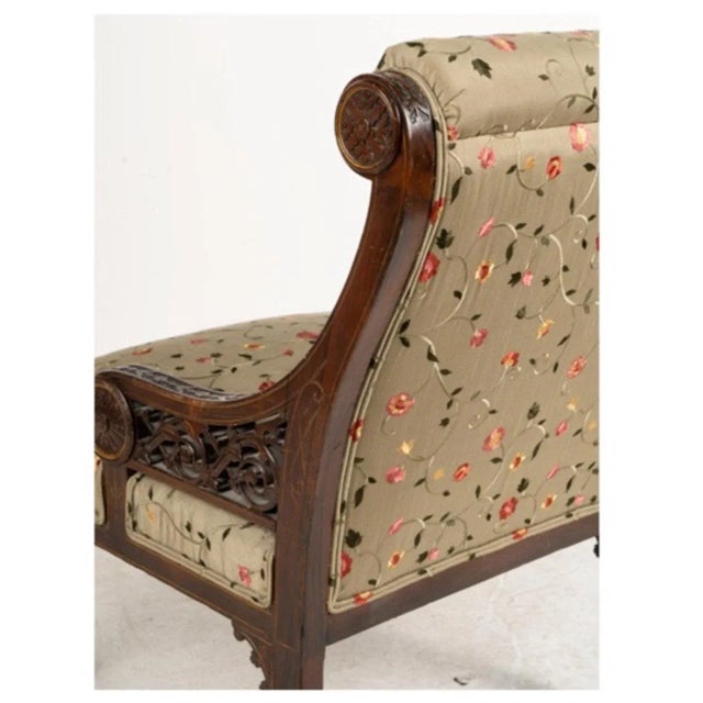 Brown Pair Aesthetic Movement Club Chairs For Sale - Image 8 of 9