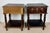 Spanish Carved Wood Nightstands, 1930, Set of 2 For Sale - Image 12 of 13