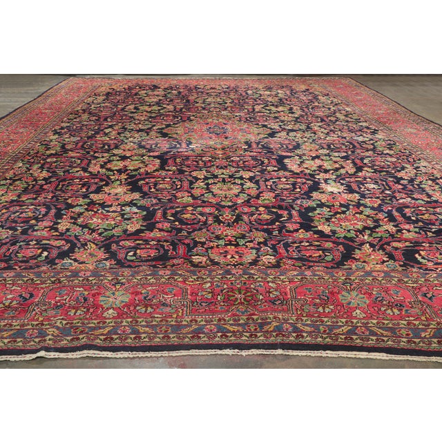 Antique Persian Malayer Rug, 12'08 X 20'05 For Sale - Image 11 of 12