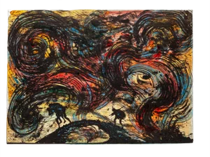Eugène Berman, Escape from Troy, 1960s, Original Lithograph