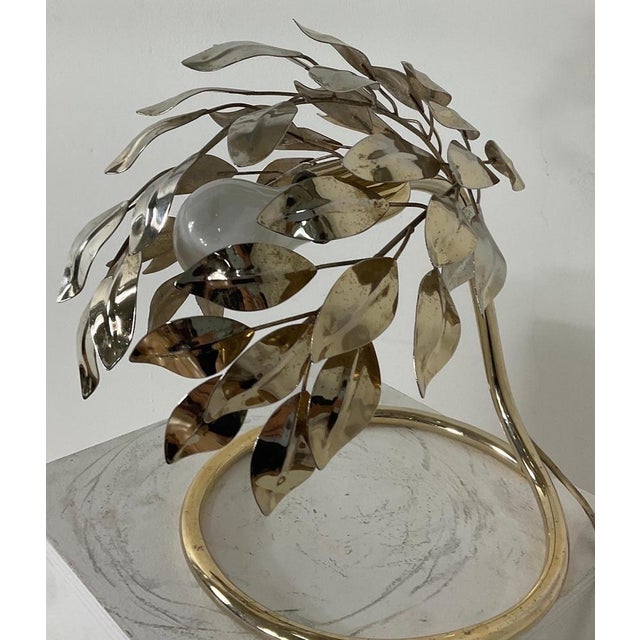 Brass Lamp in the style of Tommaso Barbi, 1970s For Sale - Image 11 of 15
