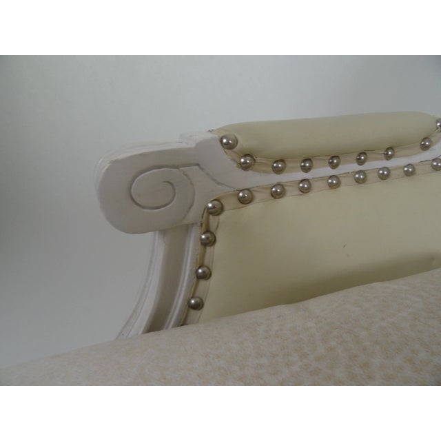 Wood 1960s Louis XVI Style Bergère For Sale - Image 7 of 9