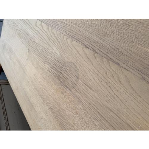 Solid Oak Farmhouse Table For Sale - Image 11 of 14