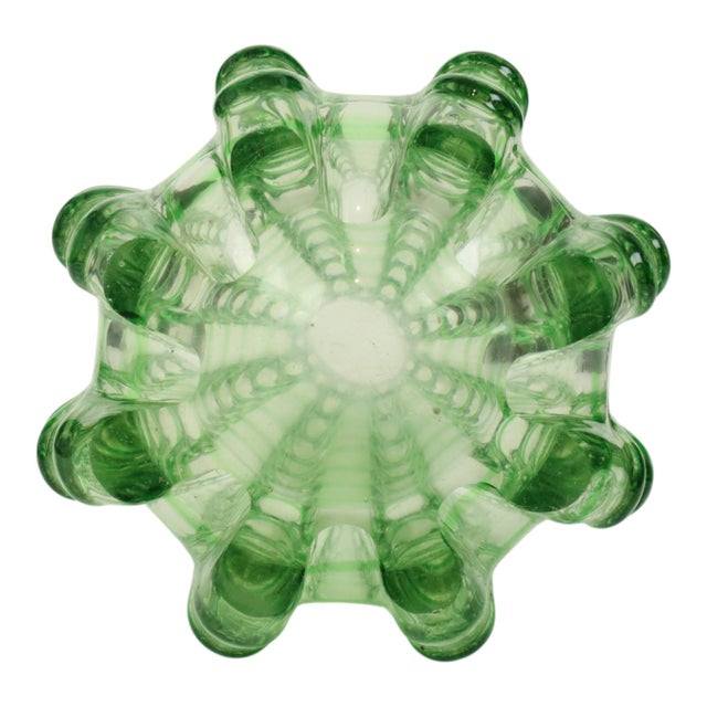 Large Vintage Green Glass Vase, 1960s For Sale - Image 10 of 18