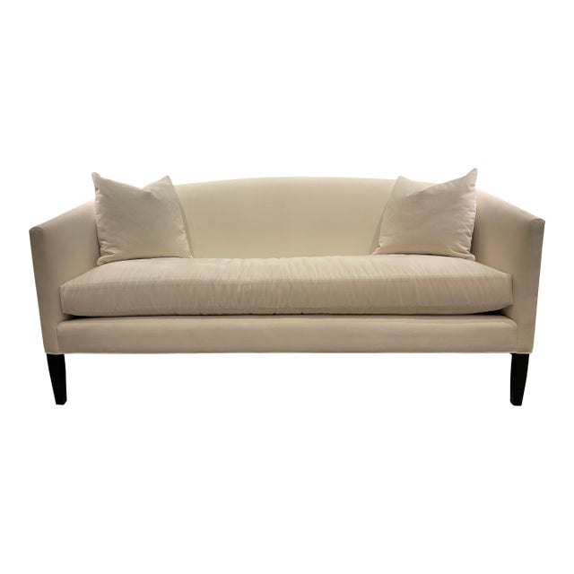 Custom Upholstered Tcs Lulu Settee For Sale