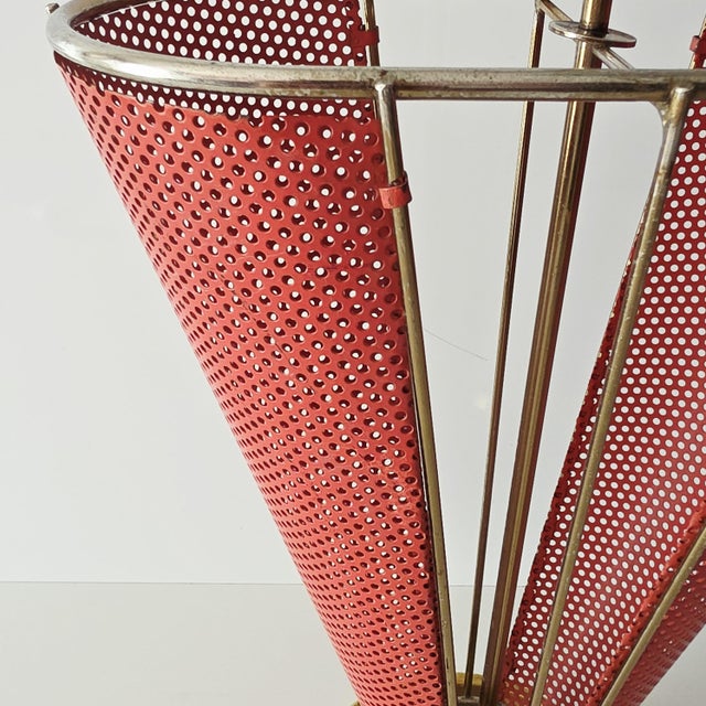 Mid-Century Modern Umbrella Stand in the style of Mathieu Matégot, France, 1950s For Sale - Image 15 of 17