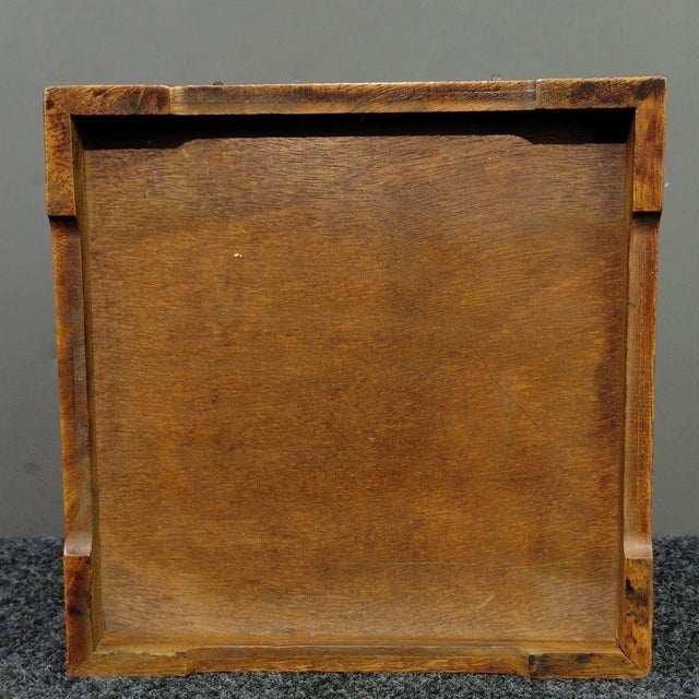 Shell Rosewood Mother‑of‑Pearl Inlaid Dragon Box, 2 Drawer Tabletop Caddy / Tea Tray For Sale - Image 7 of 9