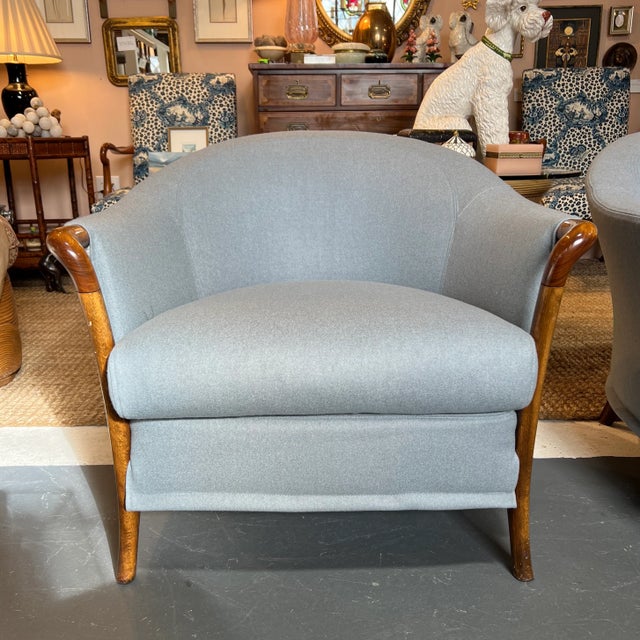 Italian Italian Modern Umberto Asnago for Georgetti Chairs, a Pair For Sale - Image 3 of 11