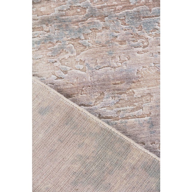 Beige Revin Light Beige Hand loom Bamboo/Silk Area Rug - 8'x10' For Sale - Image 8 of 9