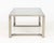 Metal Modern Smoked Glass Top and Metal Coffee Table For Sale - Image 7 of 7