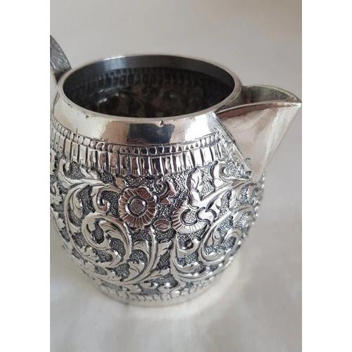 Antique 19th Century Persian Silver Cream Jug For Sale - Image 12 of 18