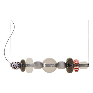 Murano Glass Chandelier, Clear + Smoke - Playground by Oggetti For Sale