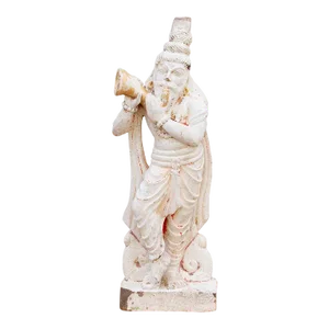 Antique Carved Stone Sadhu Statue