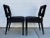Mid-Century Modern Black Hair-On -Hide Cut Out Back Chairs - a Pair For Sale - Image 4 of 12