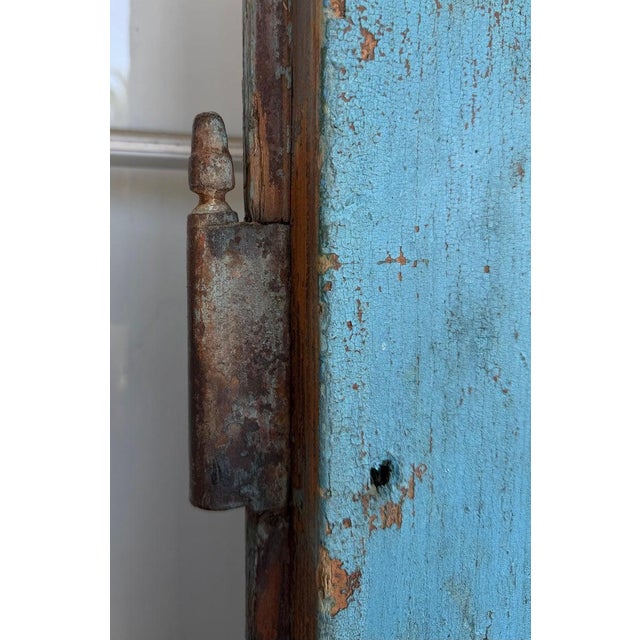 18th Century 18Thc Original Painted Door From New England For Sale - Image 5 of 14