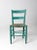 Farmhouse Antique Painted Rush Seat Chair For Sale - Image 3 of 9