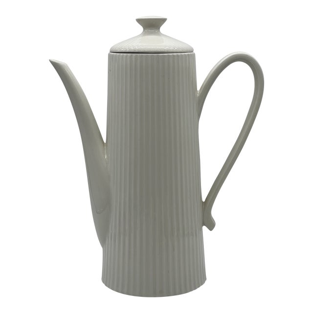 1950s Ribbed Coffee Pot / Server Designed by Ernest Sohn For Sale