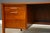 Brown Refinished Modern Walnut Executive Desk by Jens Risom For Sale - Image 8 of 12
