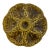 1950s French Gien Majolica Olive Green Oyster Plate For Sale