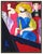 Message us to inquire about custom framing options! (Included for free with every purchase) The artwork here, "Blue Dress...