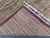Multicolor Checkered Stripe Hand-Knotted Wool Rug - 5'10" X 8'2" For Sale - Image 12 of 13