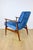 Lis Lounge Chair with Blue Sky Upholstery by Henryk Lis, 1970s For Sale - Image 6 of 11