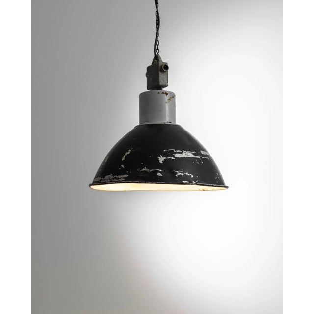 1950s Czech Industrial Pendant For Sale In Greensboro - Image 6 of 8