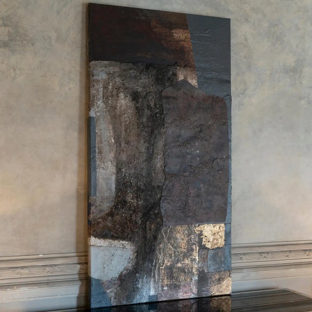 Paint Suono di Autunno Abstract Mixed-Media Painting by Matteo Giampaglia For Sale - Image 7 of 8