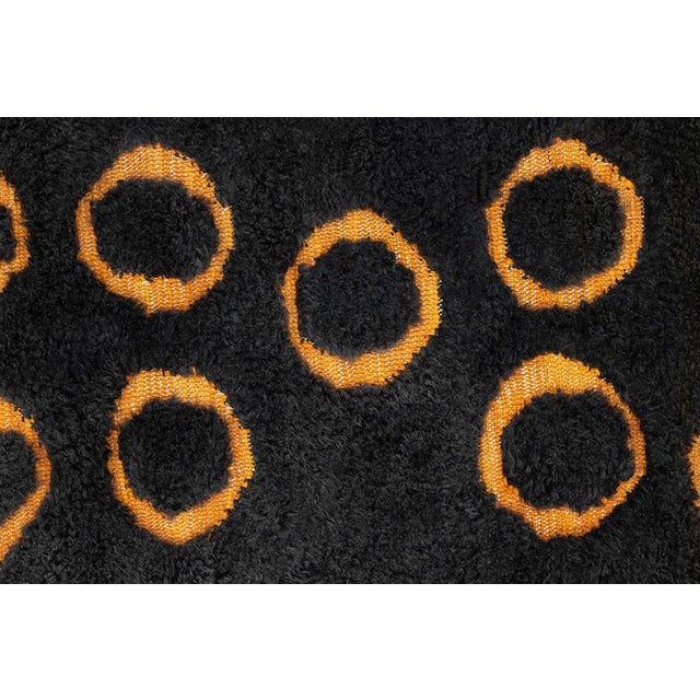 Abstract Contemporary Abstract Hand-Knotted Wool Rug | 9'11" X 6'9" | One of a Kind For Sale - Image 3 of 8