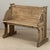 Late 19th Century 19th Century Gothic Revival Stripped Oak & Fruitwood Deacon’s Bench For Sale - Image 5 of 18