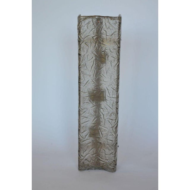 Traditional Set of Three Smoky Murano Glass Sconces Designed by Mazzega, Italy, 1960's. For Sale - Image 3 of 7