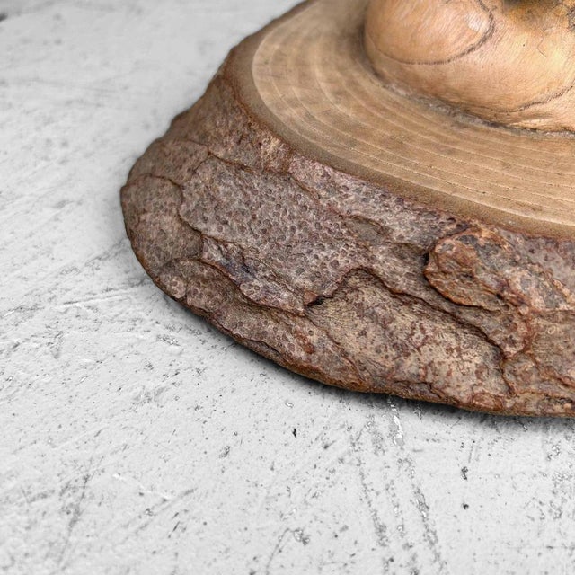 Japanese Waterfowl in Carved Wood, 1940s For Sale - Image 10 of 18