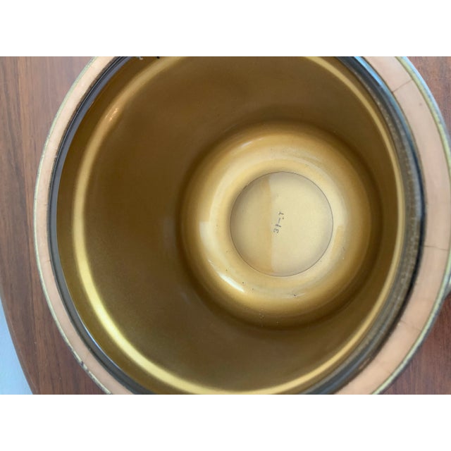 1960s Vintage Mid Century Modern Thespis Woven Ice Bucket With Glass Liner & Brass Lid. For Palm Beach Regency Hosting. Heavy Pc. - See Pics! For Sale - Image 5 of 11