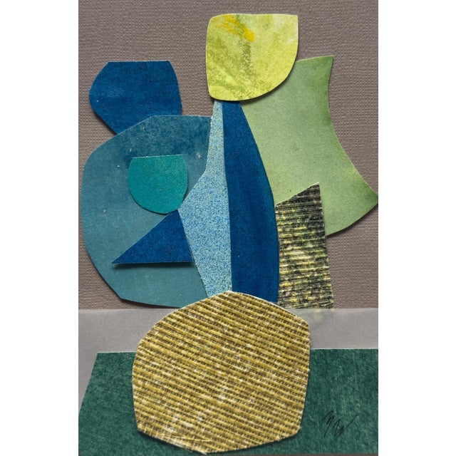 Paper "Petal 3" Original Mixed-Media Collage on Paper by Zac Woodiel For Sale - Image 7 of 10