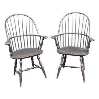 Lawrence Crouse Sack Back Windsor Chair/Pair For Sale