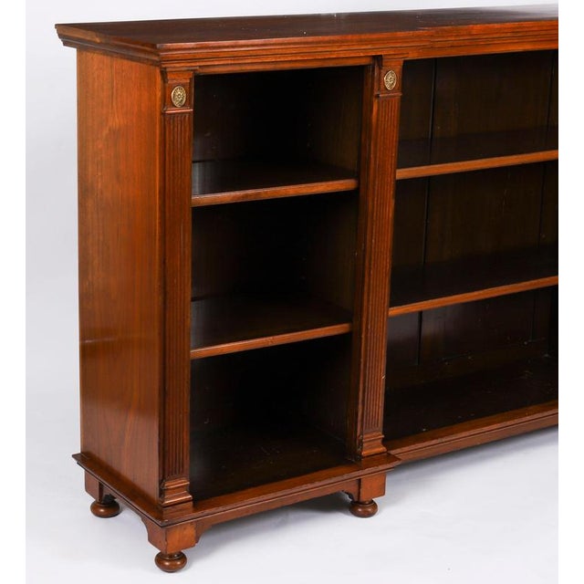 Antique Victorian Ormolu-Mounted Walnut Open Bookcase, 19th Century For Sale - Image 10 of 16