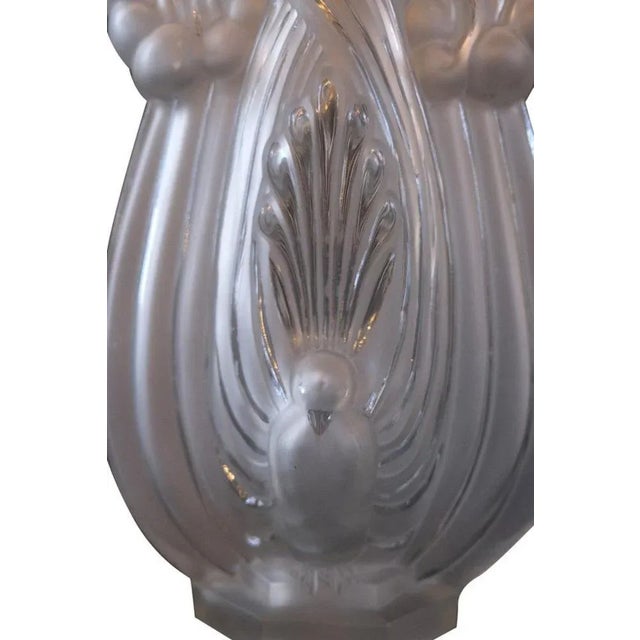 Vintage Peacock Vase by Etling For Sale - Image 5 of 9