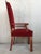 19th Century Spanish Revival High Back Armchair With Red Velvet Upholstery For Sale - Image 4 of 13