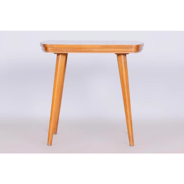 Mid-Century Coffee Table in Beech, Czechia, 1950s For Sale - Image 9 of 9
