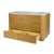 2020s Genoa 60. in. W Rectangular Wood & Quartz 4 Drawer Double Sink Bathroom Vanity, Light Oak For Sale - Image 5 of 11