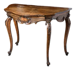Antique Italian Walnut Console Table