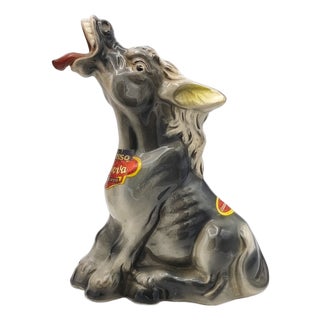 Zoomorphic Donkey Bottle in Ceramic by Casa Nuova Boccaccio, Italy, 1960s For Sale