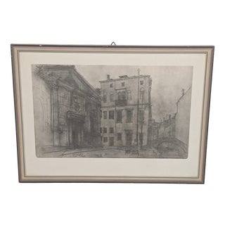 Fondamenta S. Maria Formosa, 1960s, Lithograph For Sale